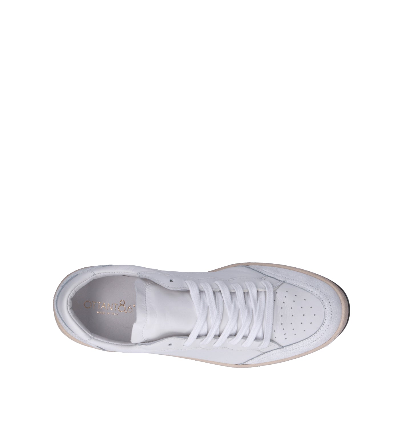 OTTANT8,6 Sneaker uomo bianca in pelle