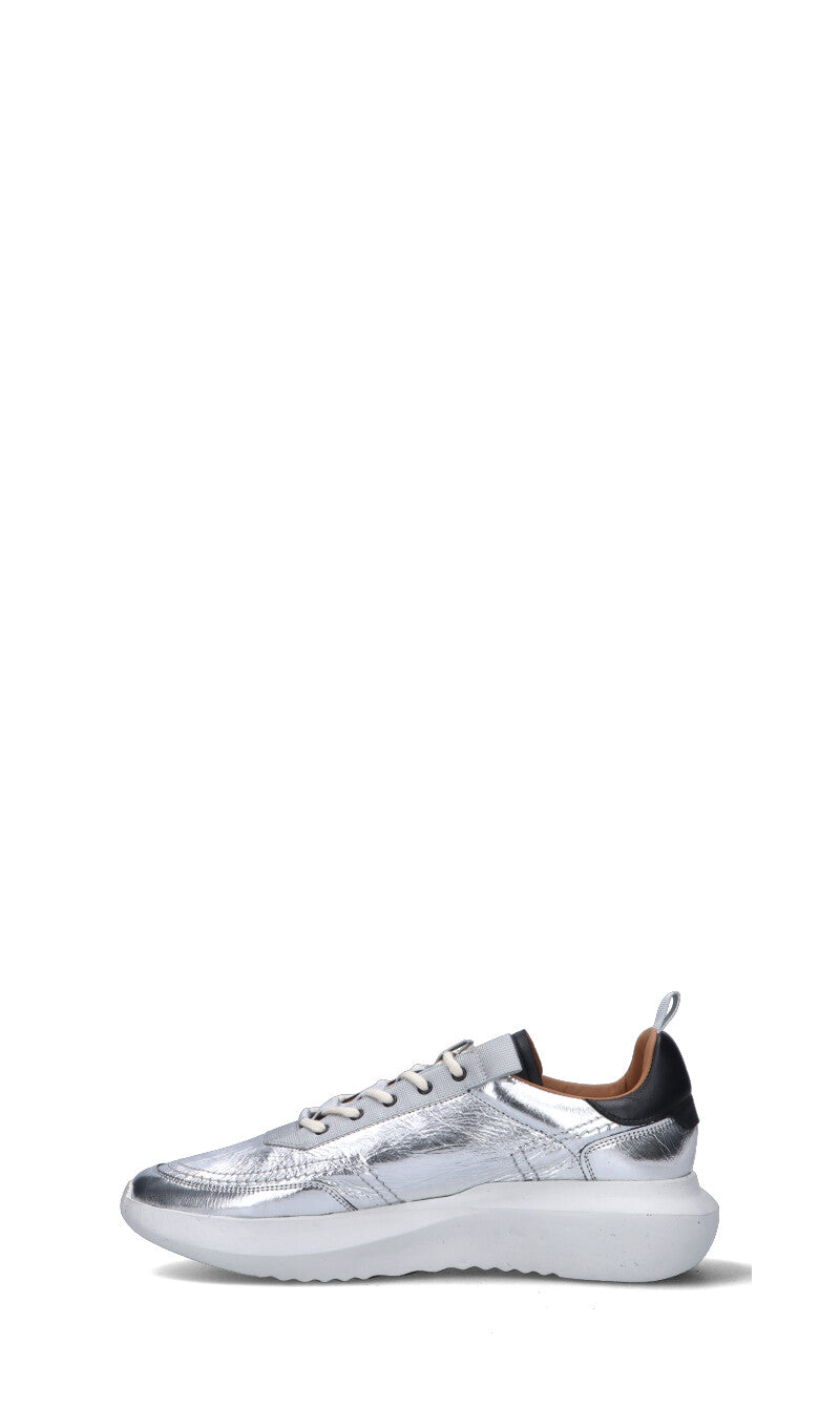 ESSEUTESSE Sneaker uomo argento in pelle