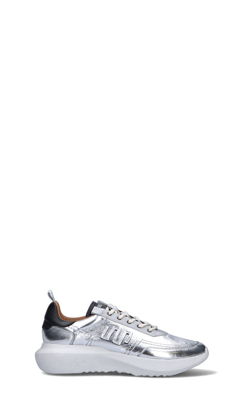 ESSEUTESSE Sneaker uomo argento in pelle