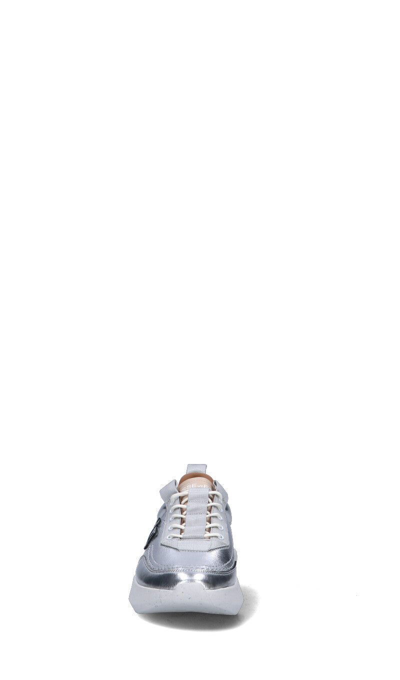 ESSEUTESSE Sneaker donna argento in pelle