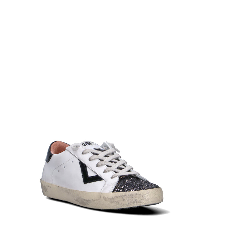 QUATTROBARRADODICI Sneaker donna bianca/nera