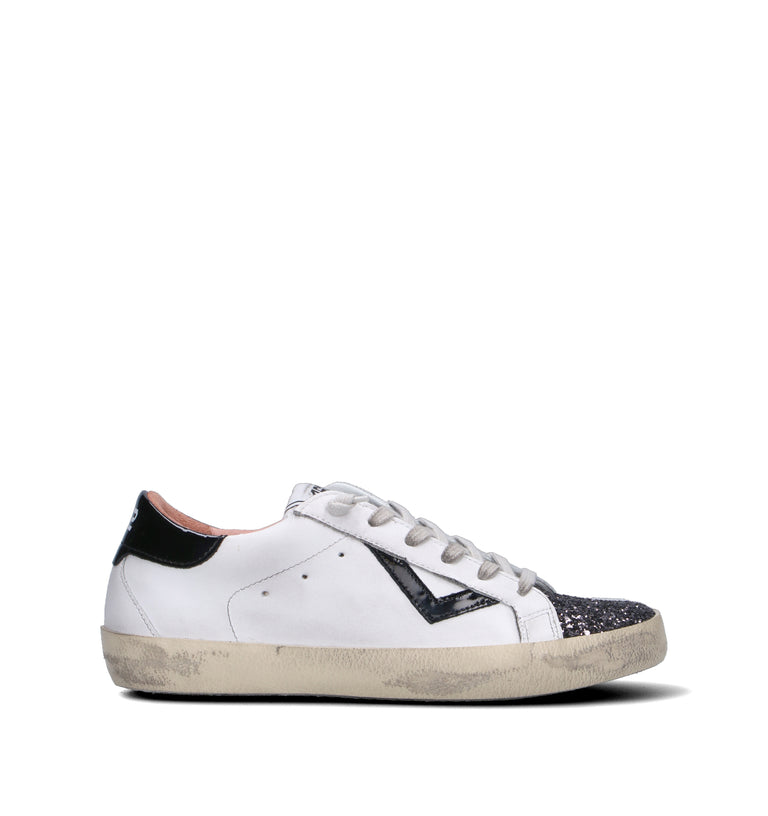 QUATTROBARRADODICI Sneaker donna bianca/nera