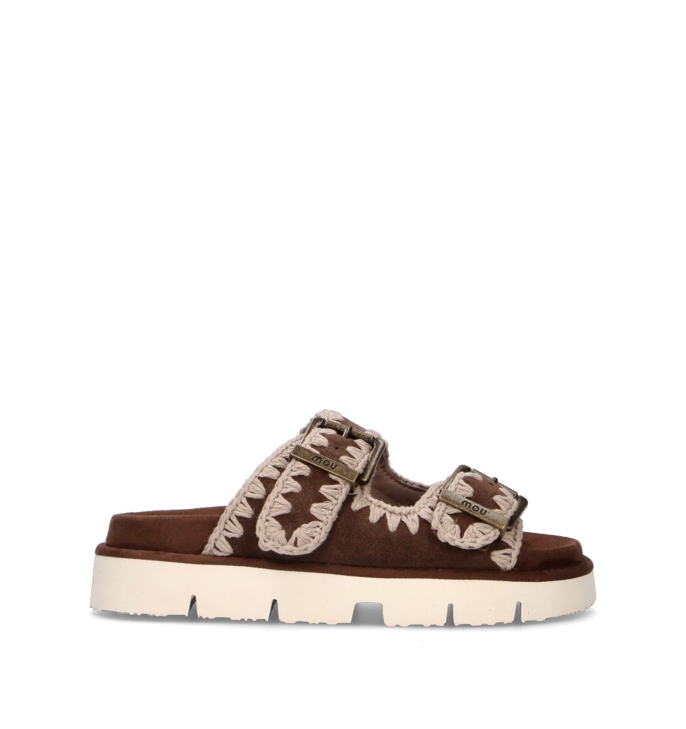 MOU Ciabatta donna marrone in suede