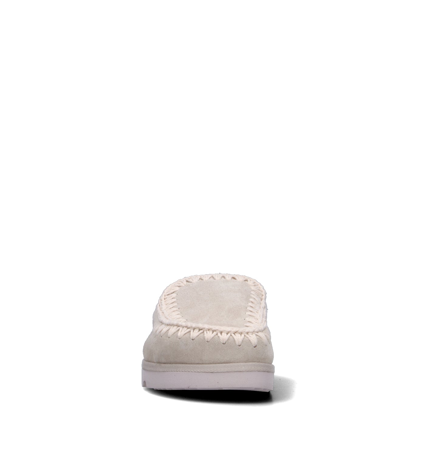 MOU Sabot donna bianca in suede