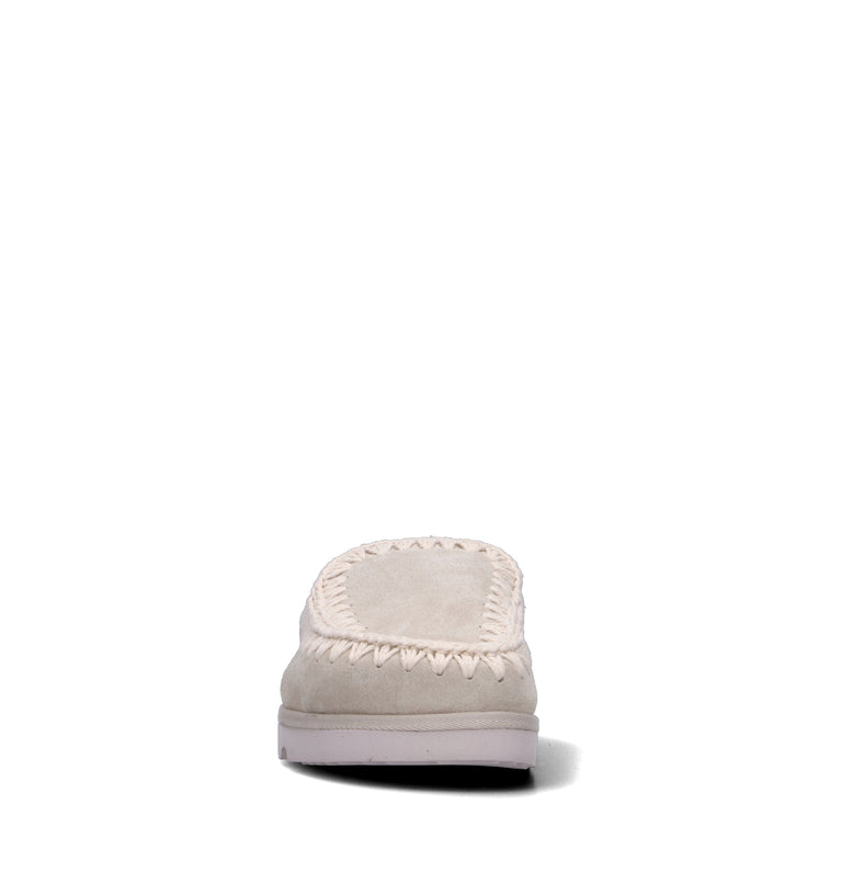 MOU Sabot donna bianca in suede