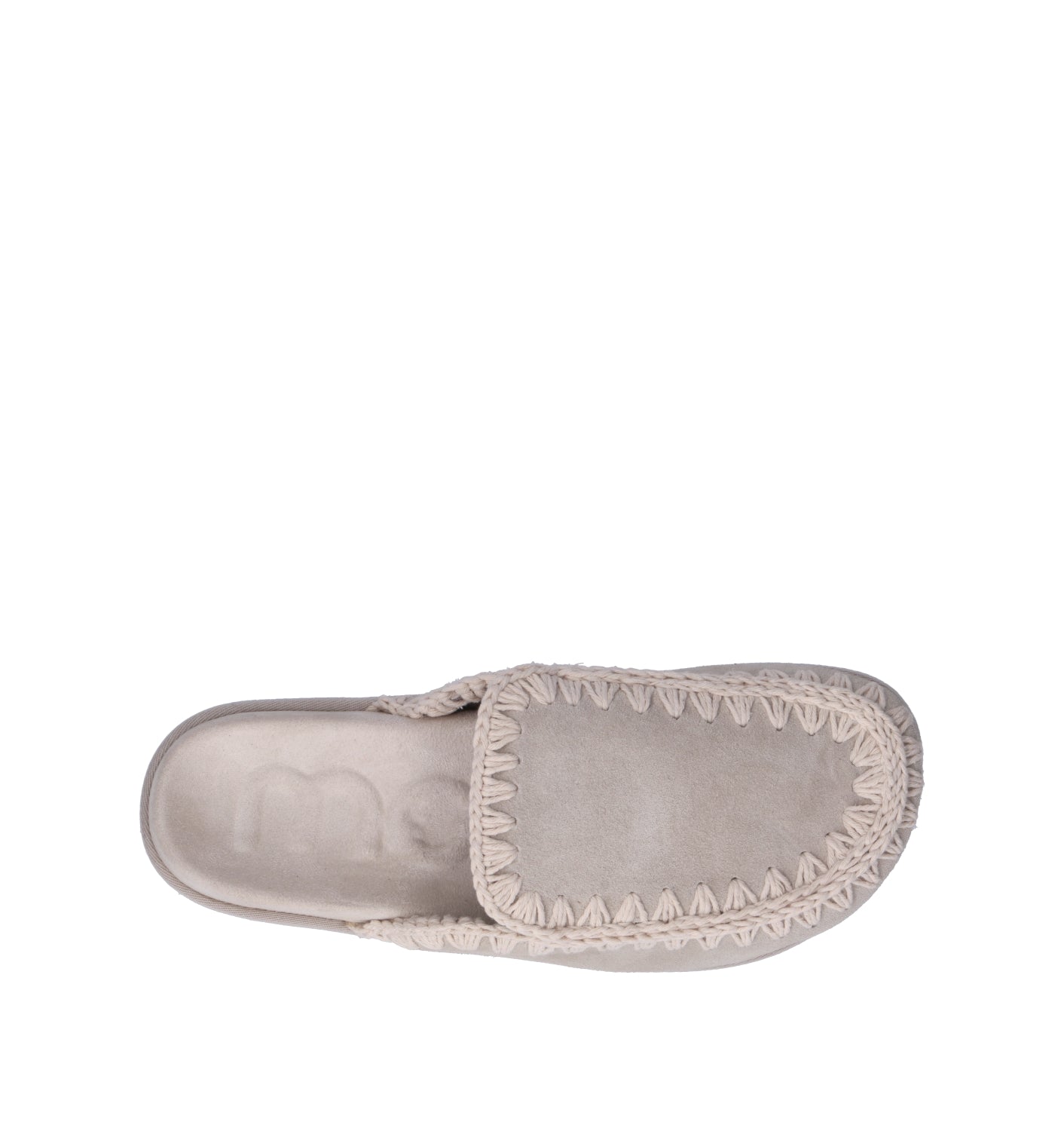 MOU Sabot donna bianca in suede