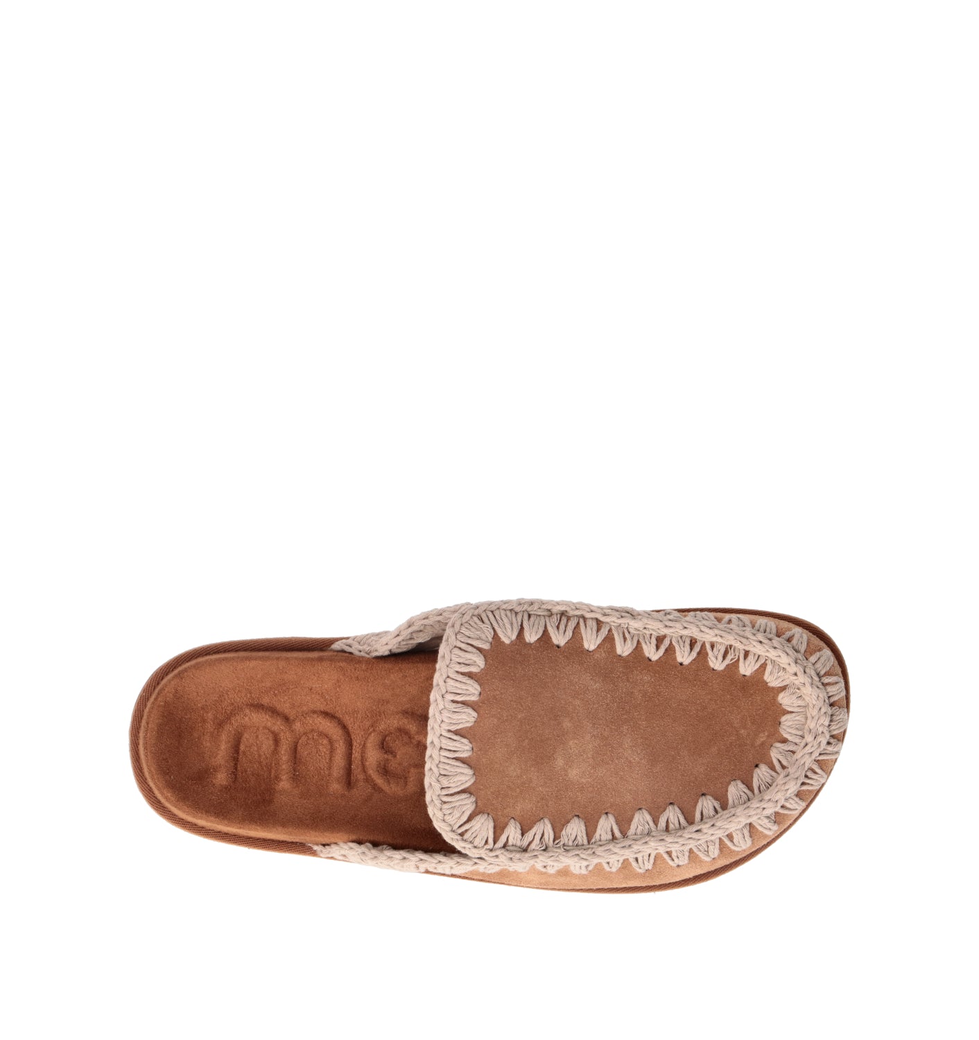 MOU Sabot donna cognac in suede