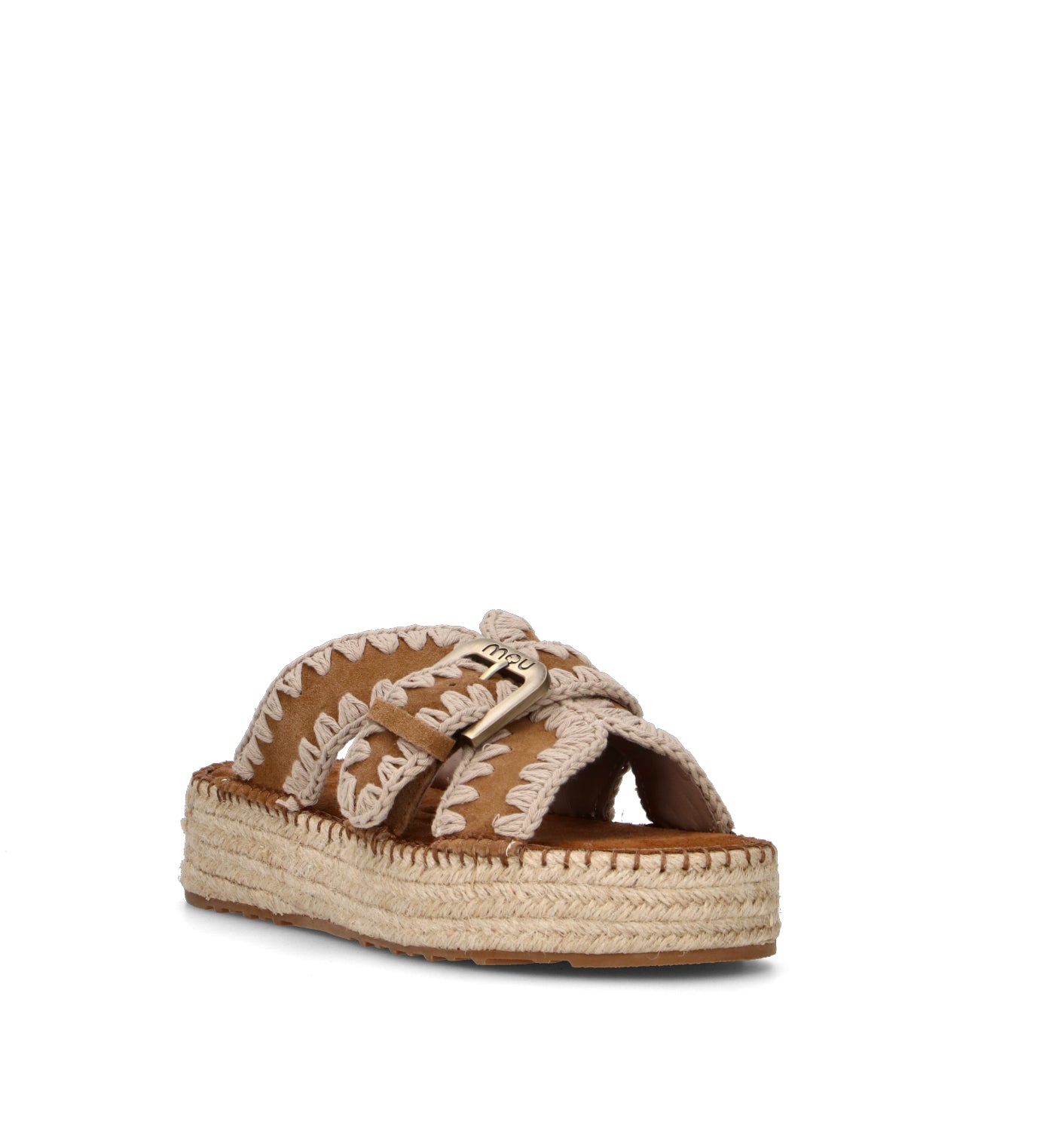MOU Ciabatta donna cognac in suede