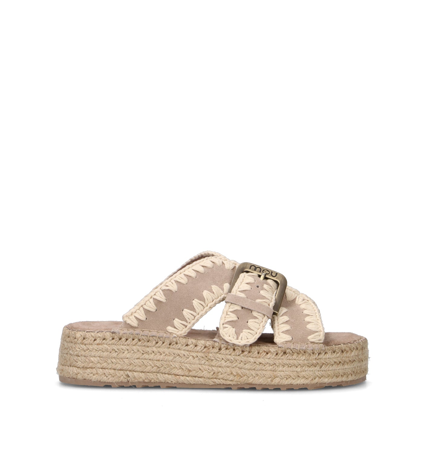 MOU Ciabatta donna beige in suede