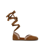 MOU Ballerina donna cognac in suede