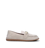 MOU Mocassino donna bianco in suede