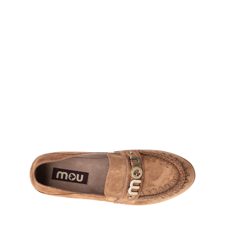 MOU Mocassino donna cognac in suede