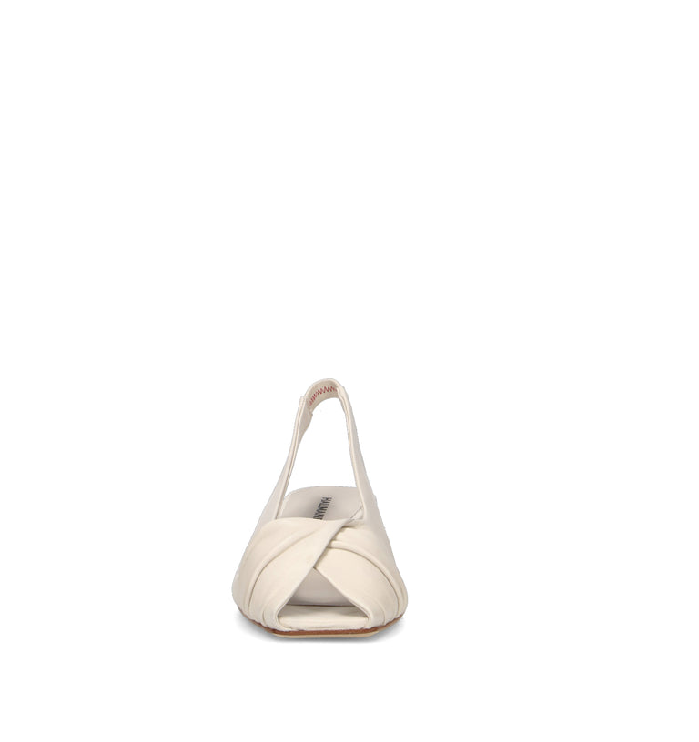 HALMANERA Sandalo donna bianco in pelle