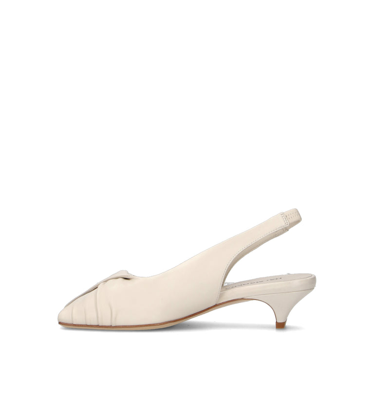 HALMANERA Sandalo donna bianco in pelle