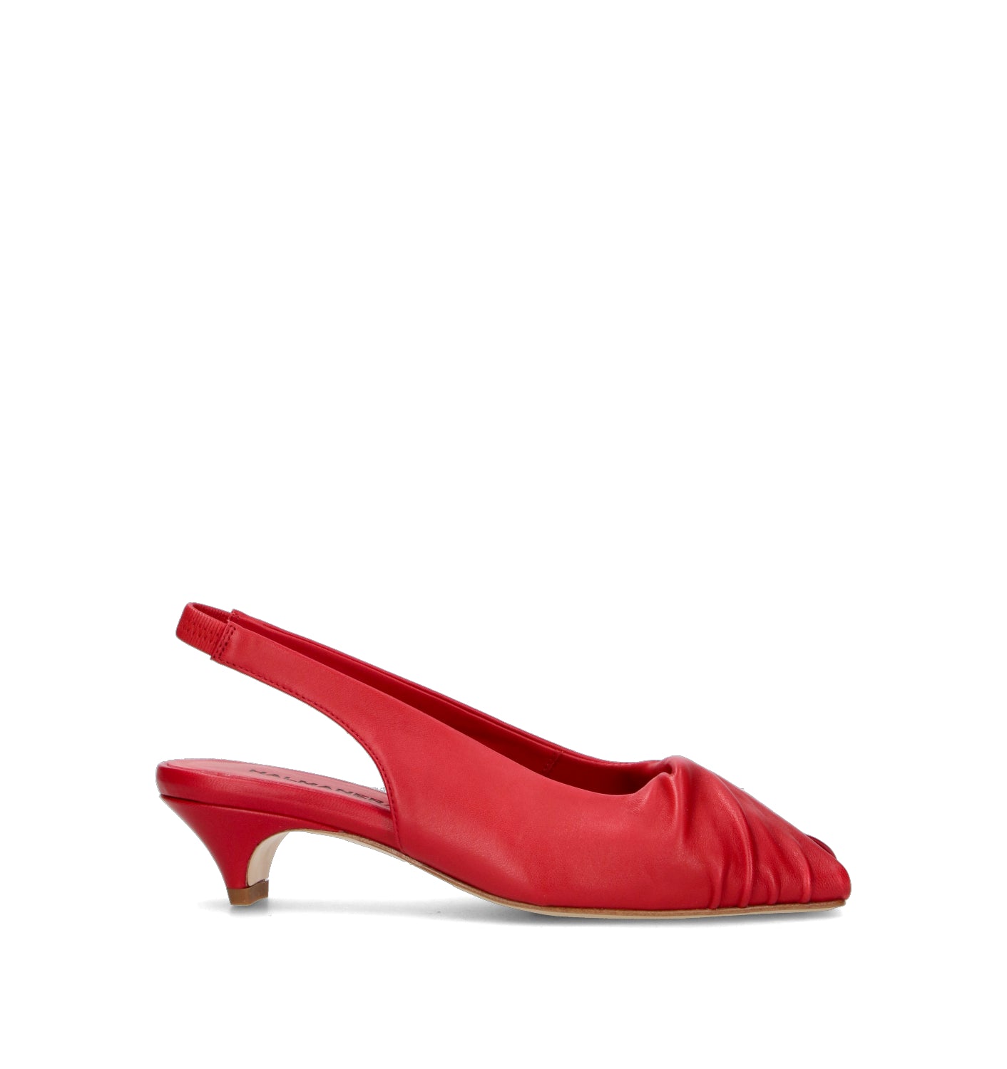 HALMANERA Sandalo donna rosso in pelle