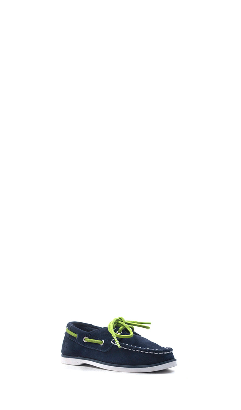 TIMBERLAND Scarpa barca bimbo blu in suede e tessuto