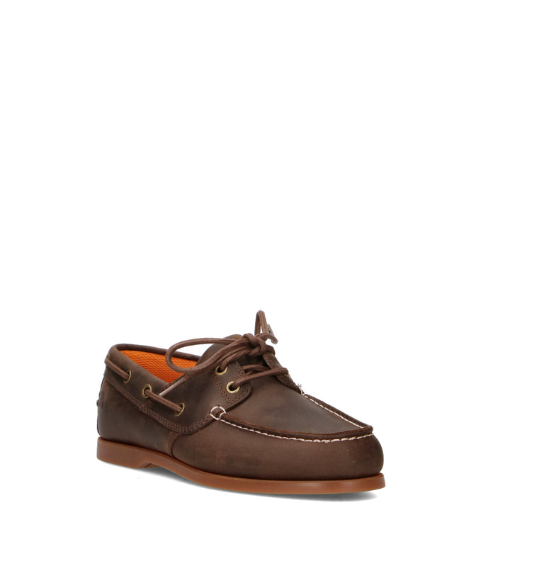 TIMBERLAND Scarpa barca uomo marrone in pelle