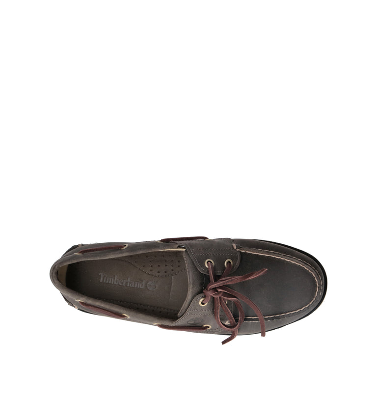 TIMBERLAND Scarpa barca uomo grigia in pelle