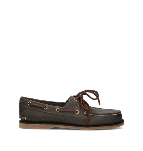 TIMBERLAND Scarpa barca uomo grigia in pelle
