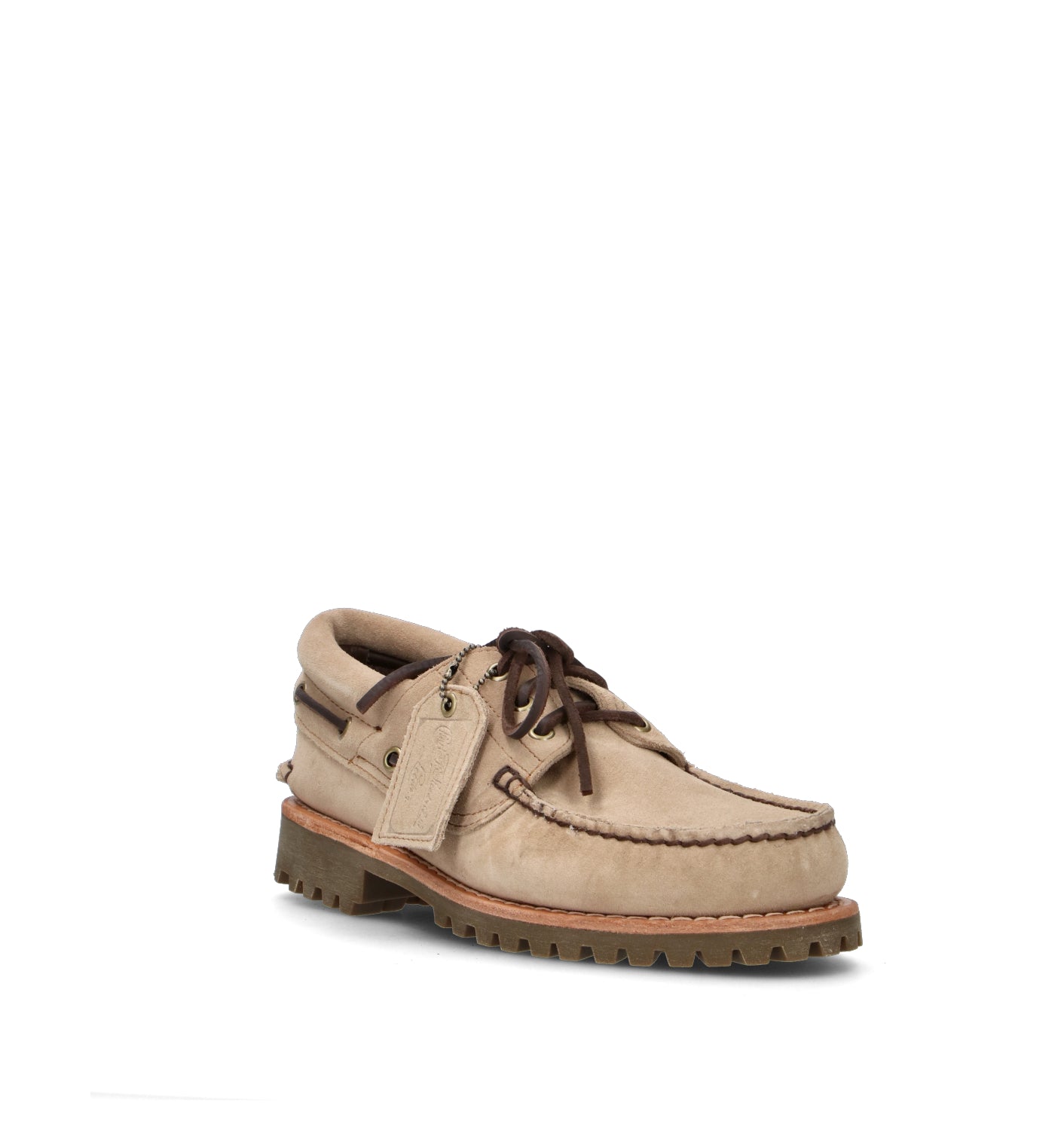 TIMBERLAND Scarpa barca uomo beige in suede