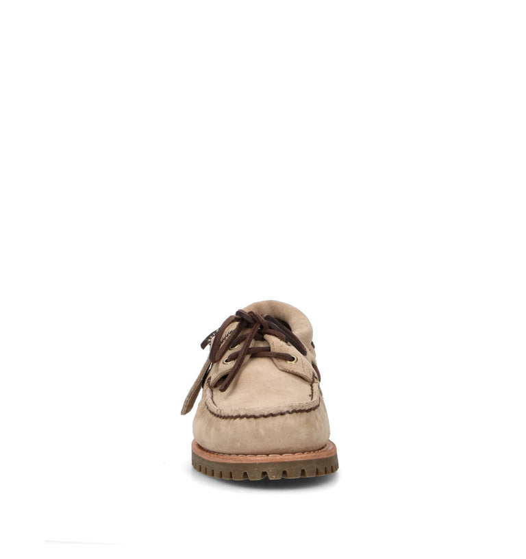 TIMBERLAND Scarpa barca uomo beige in suede