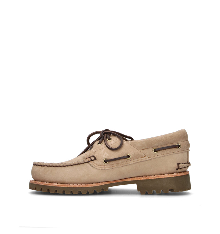 TIMBERLAND Scarpa barca uomo beige in suede