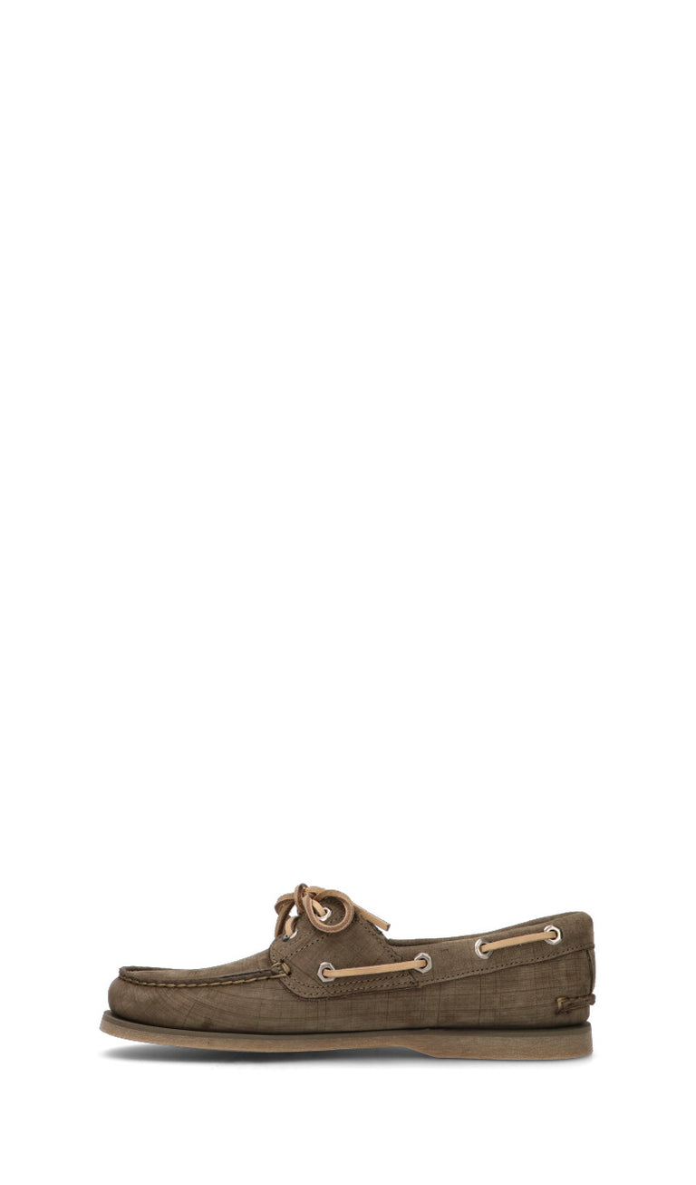 TIMBERLAND Scarpa barca uomo oliva in nabuk