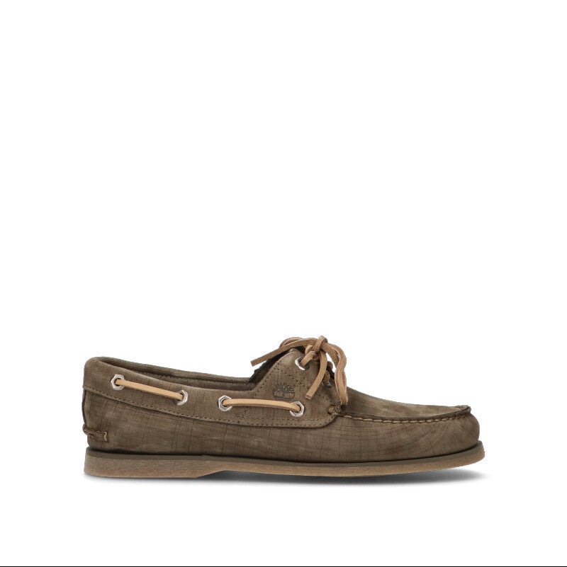TIMBERLAND Scarpa barca uomo oliva in nabuk