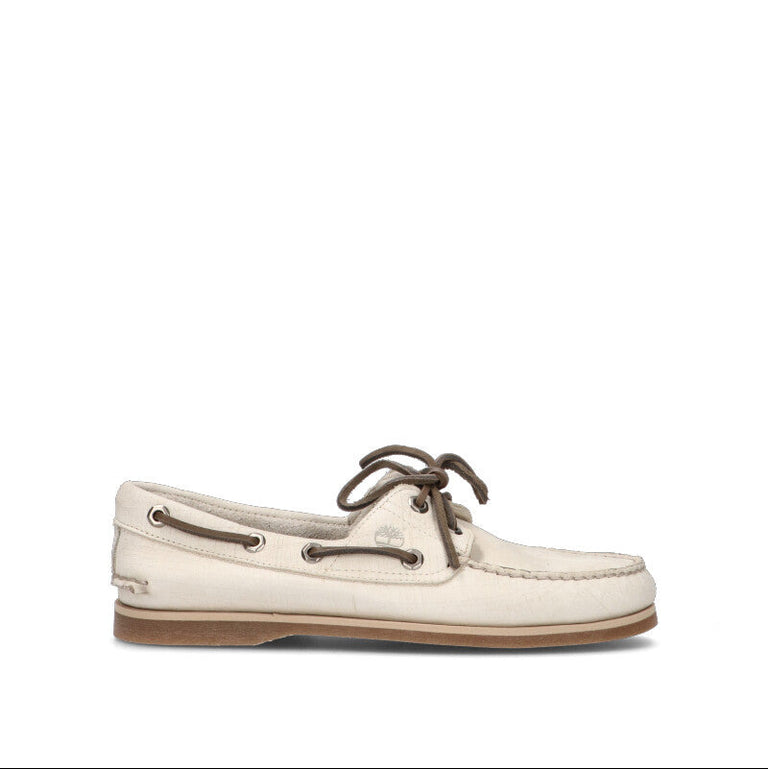 TIMBERLAND Scarpa barca uomo bianca in nabuk