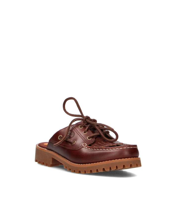 TIMBERLAND Sabot donna burgundy in pelle