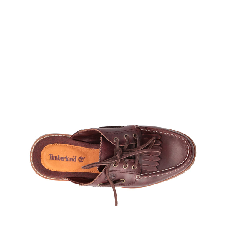 TIMBERLAND Sabot donna burgundy in pelle