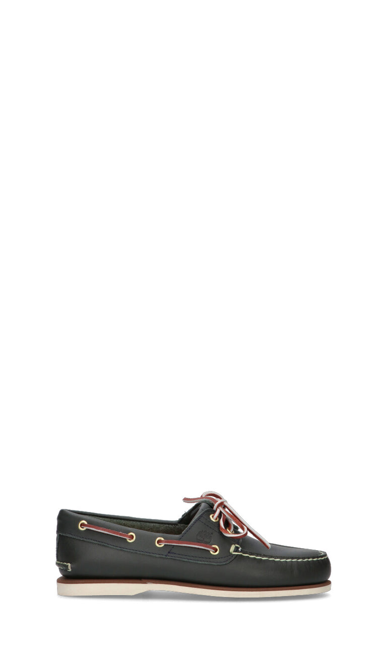 TIMBERLAND Scarpa barca uomo petrolio in pelle
