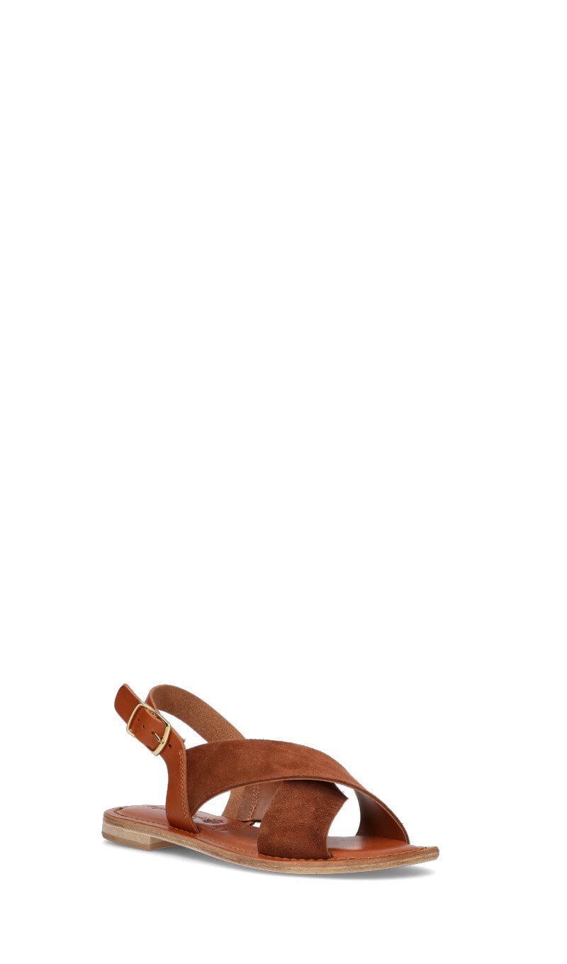 L'ANGOLO DEL CUOIO Sandalo donna cuoio in suede
