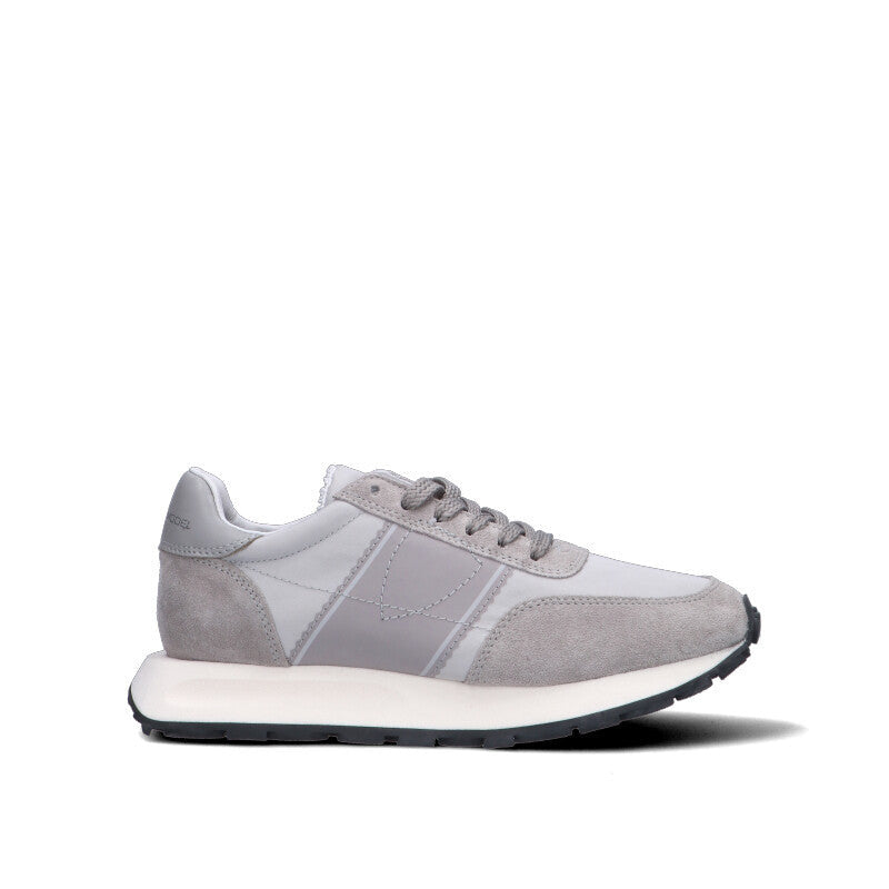 PHILIPPE MODEL Sneaker donna grigia in suede