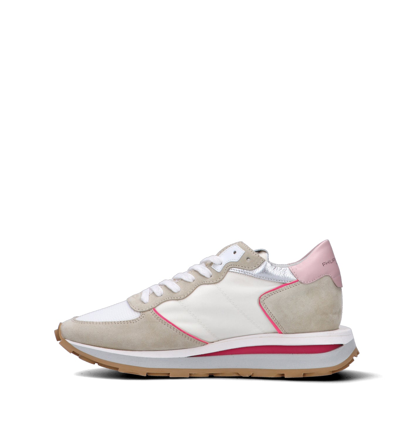 PHILIPPE MODEL Sneaker donna bianca/rosa