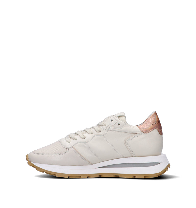 PHILIPPE MODEL Sneaker donna beige in pelle