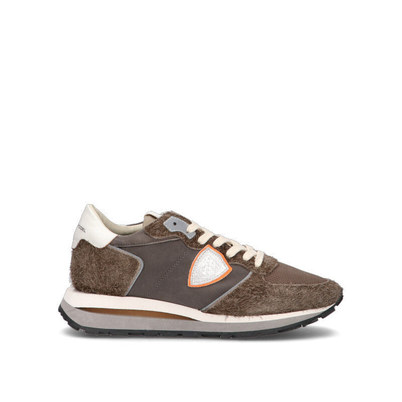 PHILIPPE MODEL Sneaker uomo marrone in suede