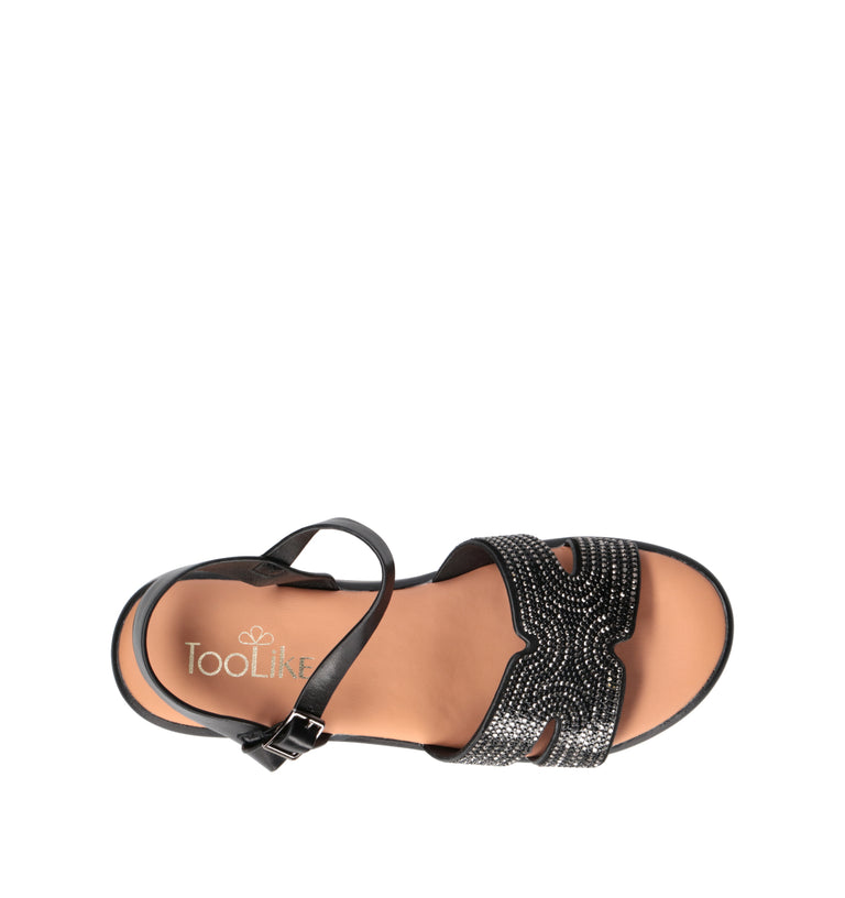 TOO LIKE Sandalo donna nero