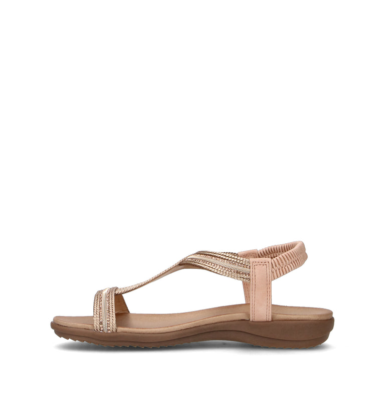TOO LIKE Sandalo donna oro rosa