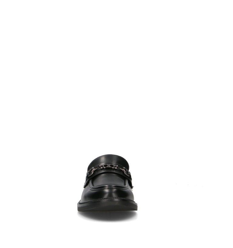 TOO LIKE Mocassino donna nero in pelle