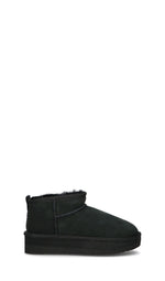 SHEEPSKIN Stivaletto pelo donna nero in suede