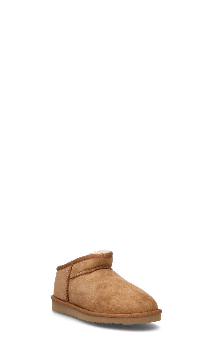 SHEEPSKIN Stivaletto pelo donna chestnut in suede