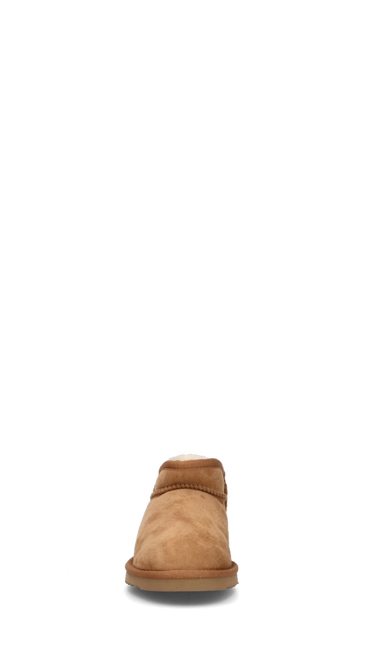SHEEPSKIN Stivaletto pelo donna chestnut in suede