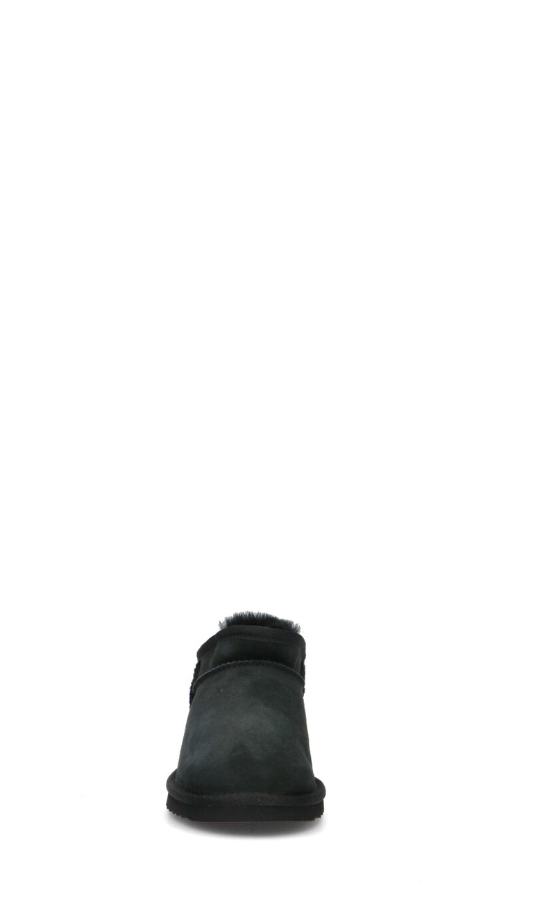 SHEEPSKIN Stivaletto pelo donna nero in suede