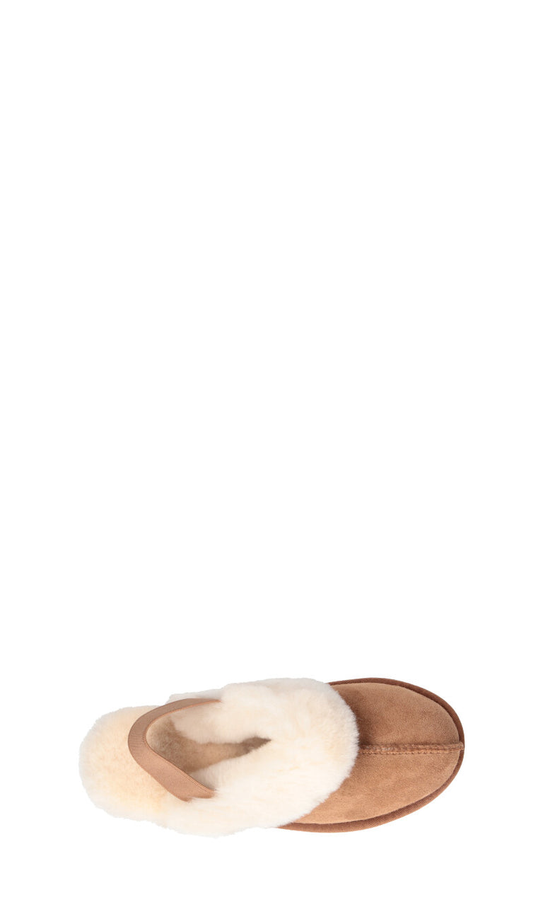 TOO LIKE Sabot donna chestnut in suede