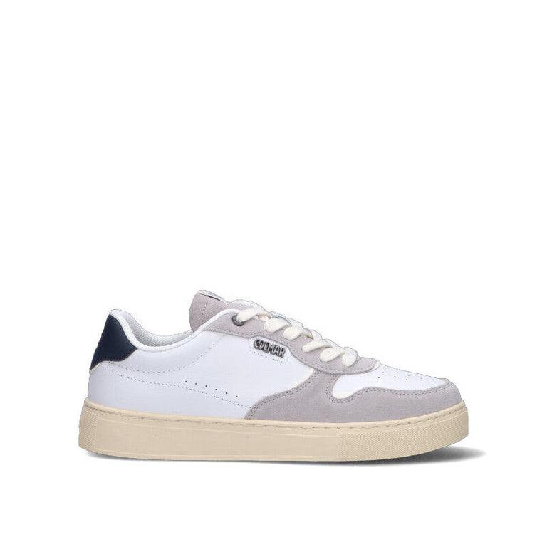 COLMAR Sneaker uomo bianca/blu in pelle