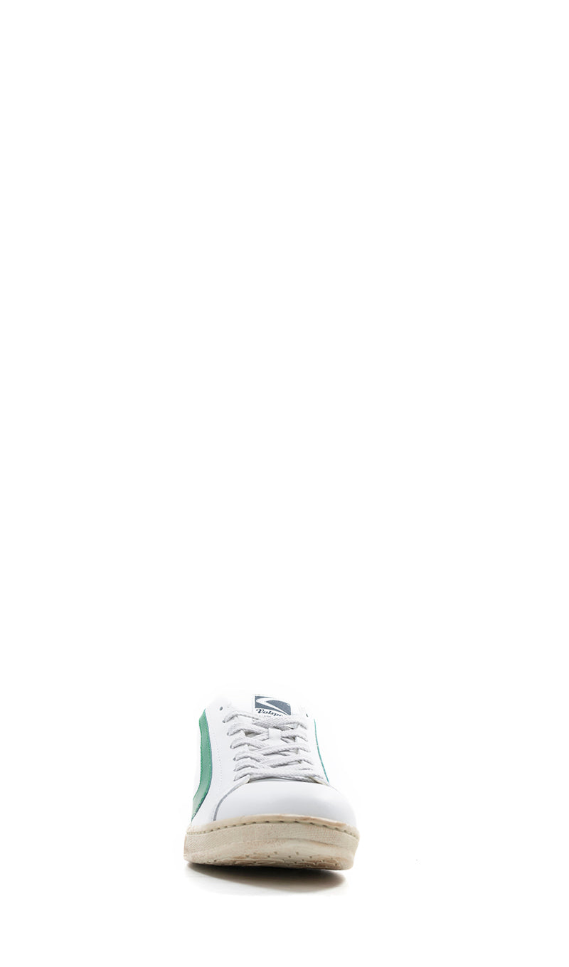 VALSPORT Sneaker uomo bianca/verde in pelle