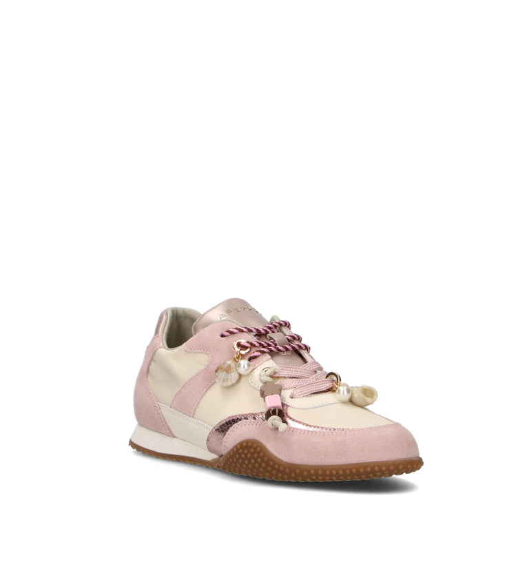 APEPAZZA Sneaker donna panna/rosa