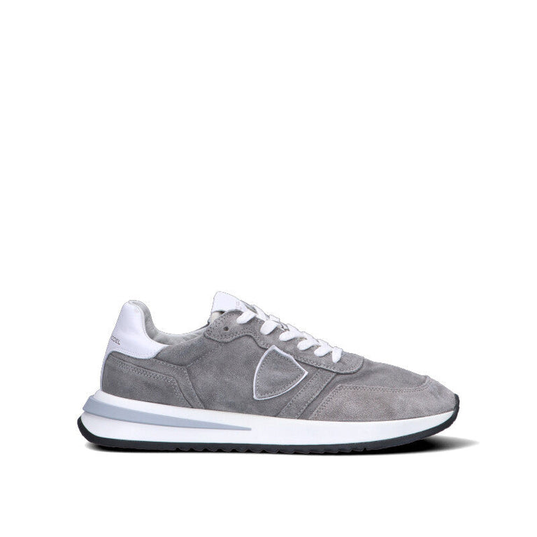 PHILIPPE MODEL Sneaker uomo grigia in suede