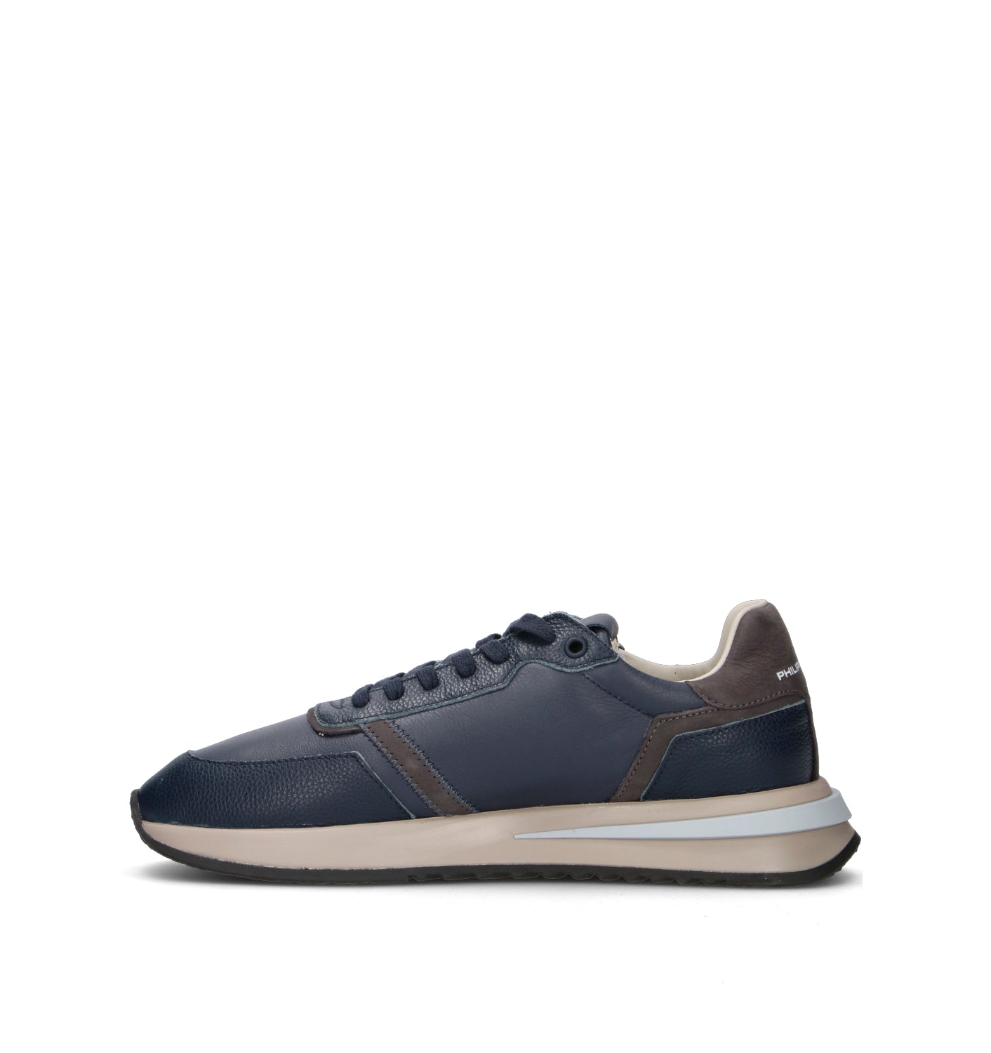 PHILIPPE MODEL Sneaker uomo blu in pelle